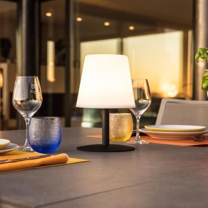 LUMISKY STANDY MINI Snoerloze Tafellamp – Compacte LED-verlichting met Industriële Look (25 cm)