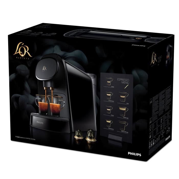 PHILIPS L'Or Barista LM8012/60 Dubbele Espressomachine – Geniet van één of twee kopjes tegelijk in stijlvol Piano Black