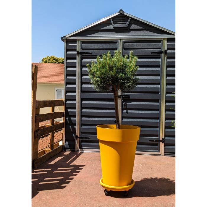 RIVIERA SOLEILLA bloembak – Stralend geel design met een hoogte van 53 cm