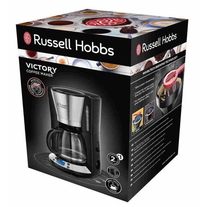 RUSSELL HOBBS 24030-56 Victory Koffiezetapparaat – Programmeerbare Precisie in Roestvrij Staal