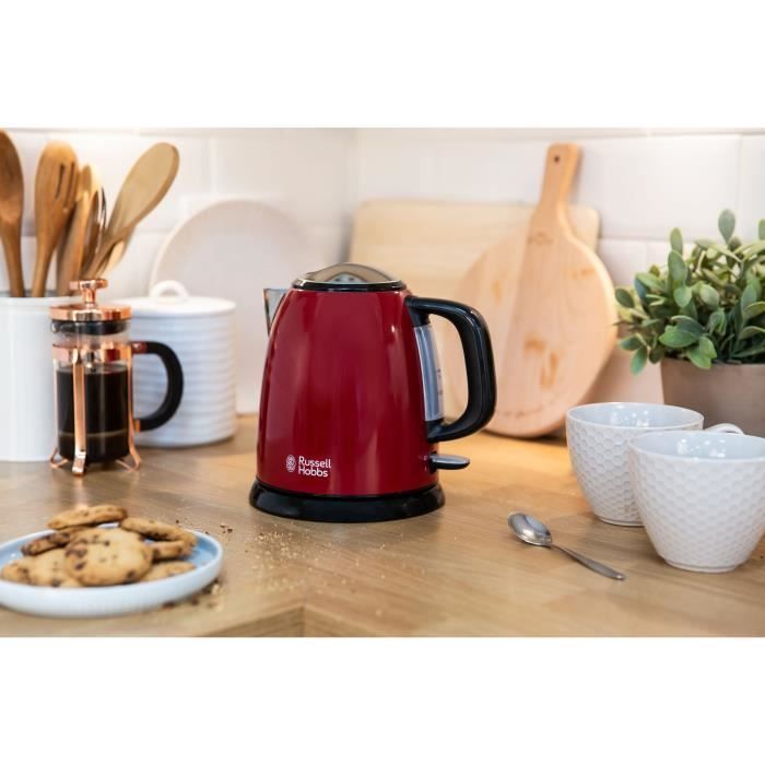 RUSSELL HOBBS 24992-70 Colours Plus – Compacte rode waterkoker met stijl en snelheid