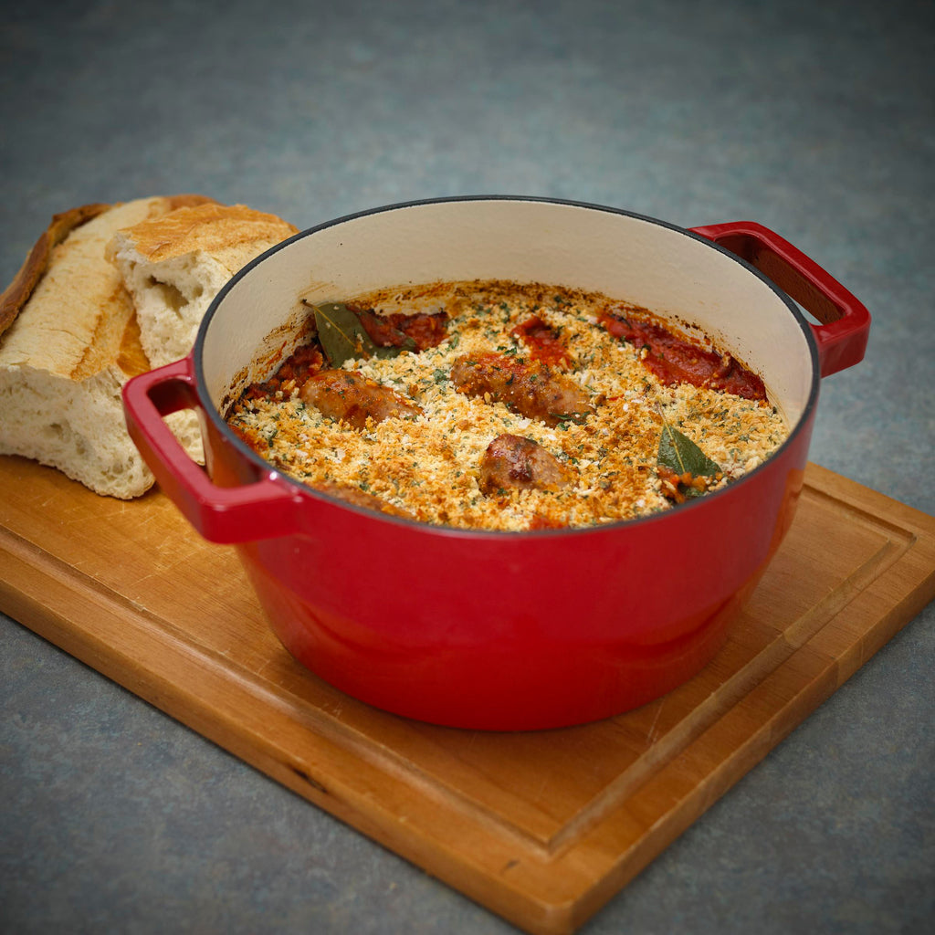 Pyrex Slowcook Braadpan – Rond, 3L – Rood
