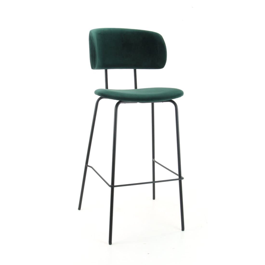 Workliving Bo RS barstoel – Velvet Earth Teal – Retro look met extra comfort en stijlvolle details
