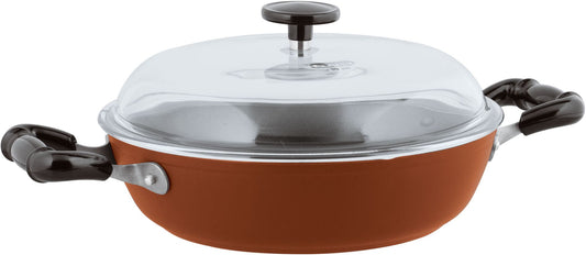 SAMBONET Vintage Sauteerpan 24 cm – Italiaans vakmanschap in stijlvol rood met moderne technologie