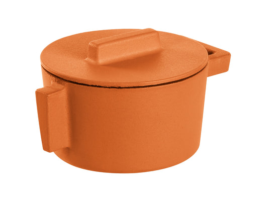 SAMBONET Terra.Cotto Gietijzeren Braadpan 10 cm – Compact en veelzijdig met glazen deksel