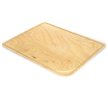 PEBBLY Snijplank 50×40 cm – Massief essenhout met sapgeul voor stijlvol en hygiënisch snijwerk