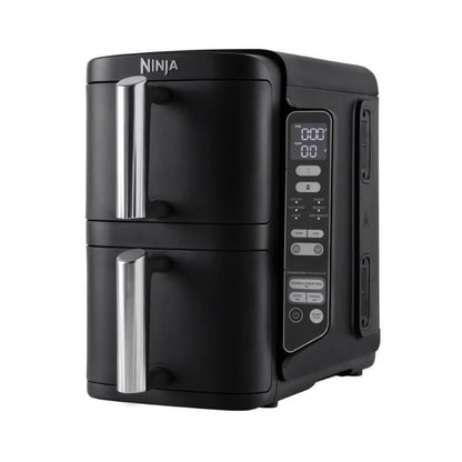 NINJA SL300EU Double Stack Airfryer – Slimme Krachtpatser met Dubbele Lades