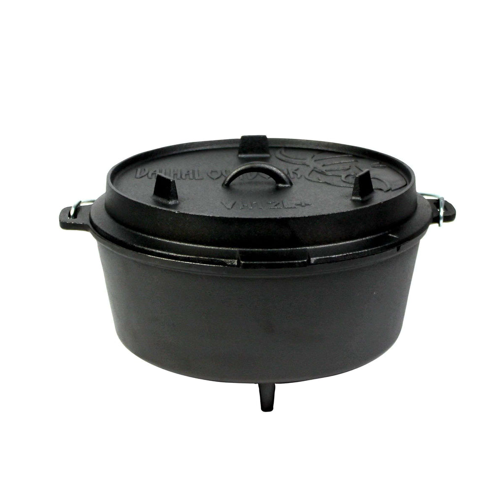 Valhal Outdoor Dutch Oven 12L – Gietijzeren Krachtpatser voor Grootse Maaltijden