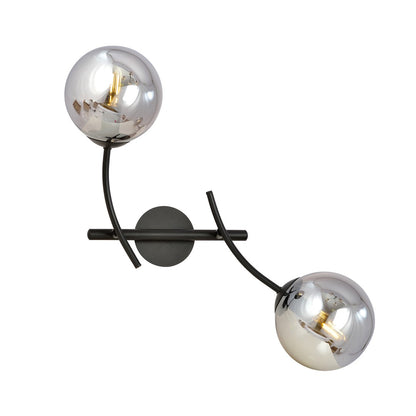 HUNTER K2 – Stijlvolle wandlamp met elegante glazen kap in modern design