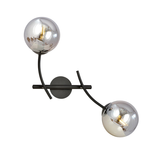 HUNTER K2 – Stijlvolle wandlamp met elegante glazen kap in modern design