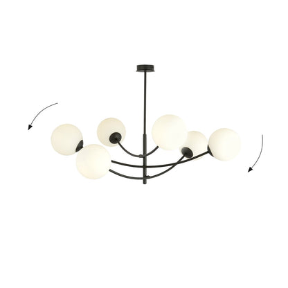 HUNTER 6 BLACK OPAL – Minimalistische blikvanger met elegante glazen lampenkappen