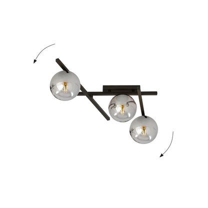 SMART 3 BLACK GRAFIT – Moderne plafondlamp met karakter voor elk interieur