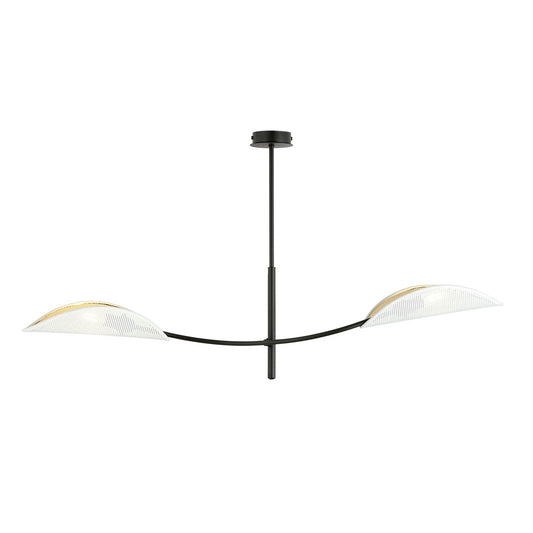 LOTUS 2 WHITE GOLD – Eyecatcher met sierlijke bladvormige kappen voor een warme ambiance