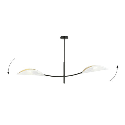 LOTUS 2 WHITE GOLD – Eyecatcher met sierlijke bladvormige kappen voor een warme ambiance