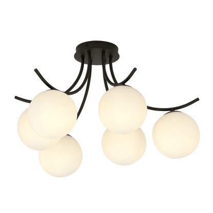 BOSTON 6 BLACK OPAL – Groots design voor stijlvolle verlichting van ruime interieurs