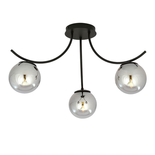 BOSTON 3 BLACK GRAFIT – Stijlvolle plafondlamp met een moderne en elegante uitstraling