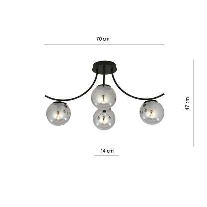 BOSTON 4 BLACK GRAFIT – Elegantie en krachtig design voor elke ruimte
