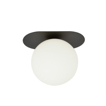 PLAZA 1 BLACK OPAL – Minimalistische plafondlamp met industriële flair