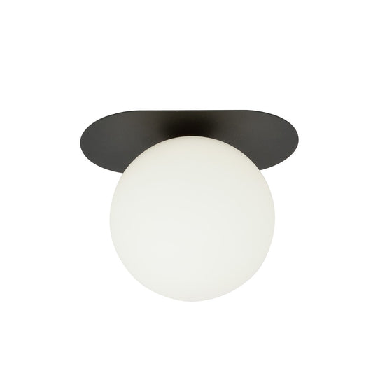PLAZA 1 BLACK OPAL – Minimalistische plafondlamp met industriële flair