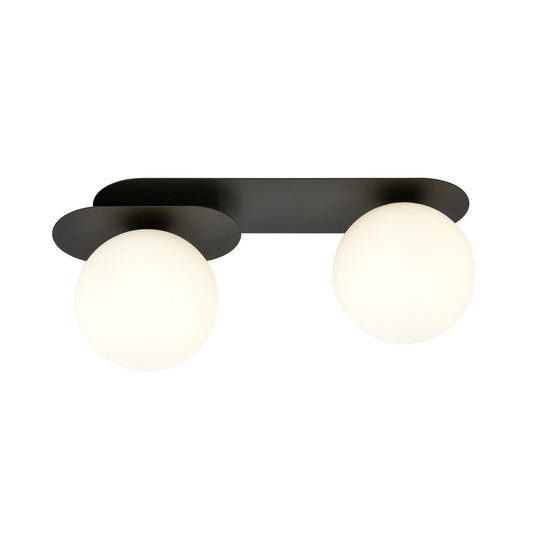 PLAZA 2 BLACK OPAL – Industriële plafondlamp met minimalistische uitstraling