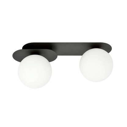 PLAZA 2 BLACK OPAL – Industriële plafondlamp met minimalistische uitstraling