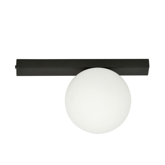 FIT 1 BLACK OPAL – Minimalistische plafondlamp met industriële finesse