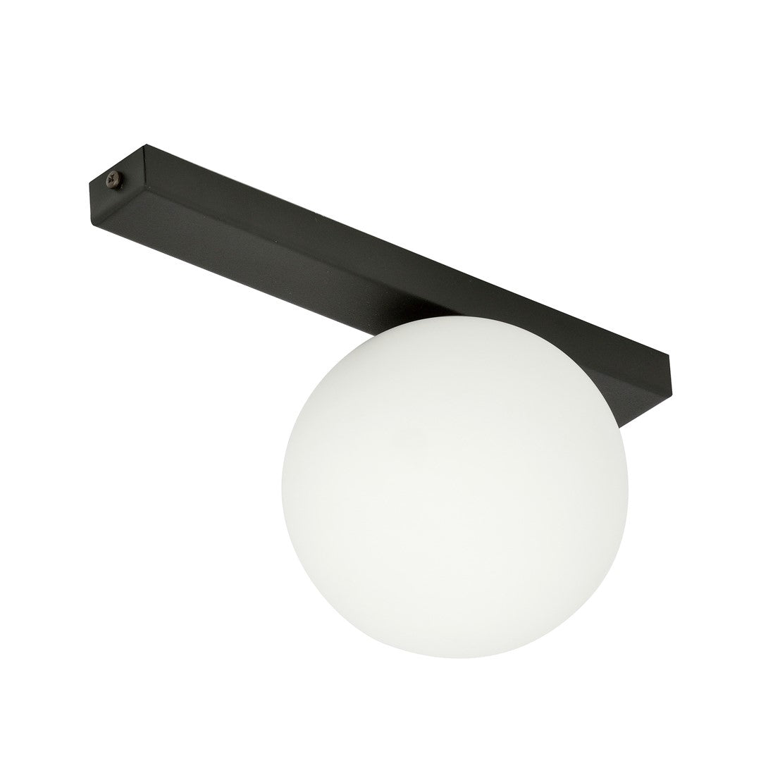 FIT 1 BLACK OPAL – Minimalistische plafondlamp met industriële finesse