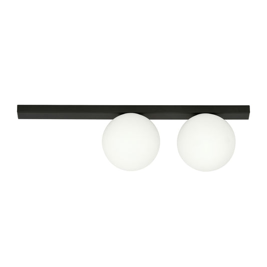 FIT 2 BLACK OPAL – Minimalistische plafondlamp met industriële flair