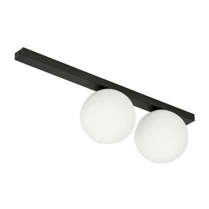 FIT 2 BLACK OPAL – Minimalistische plafondlamp met industriële flair