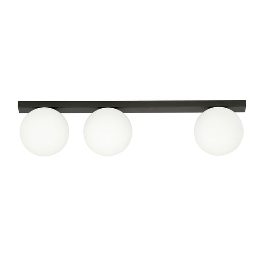 FIT 3 BLACK OPAL – Minimalistische plafondlamp met industriële uitstraling