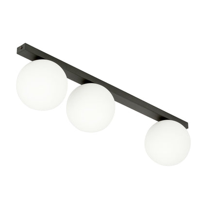 FIT 3 BLACK OPAL – Minimalistische plafondlamp met industriële uitstraling