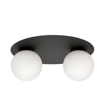 SOLAR 2 BLACK OPAL – Minimalistische plafondlamp met industriële uitstraling