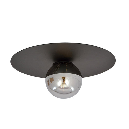 SOLAR 1 BLACK GRAFIT – Stoere plafondlamp met minimalistisch design