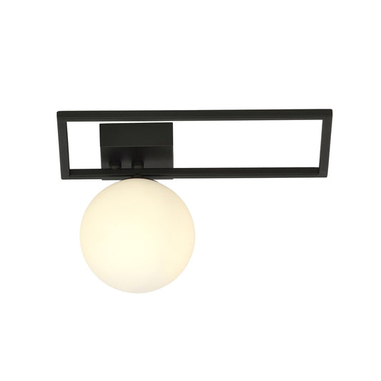 IMAGO 1D BLACK/OPAL – Minimalistische inbouwlamp met industriële flair