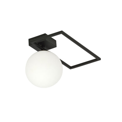 IMAGO 1D BLACK/OPAL – Minimalistische inbouwlamp met industriële flair