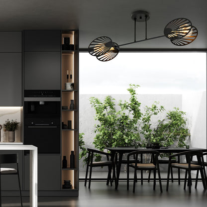 TALIA 2 – Luxueuze plafondlamp met gouden accenten voor een verfijnd interieurstatement