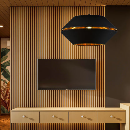 PIANO 1 Black Gold – Luxe zwarte lamp met warme gouden gloed