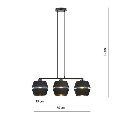 PIANO 3 Black Gold – Tijdloze elegantie met een warme, luxe uitstraling