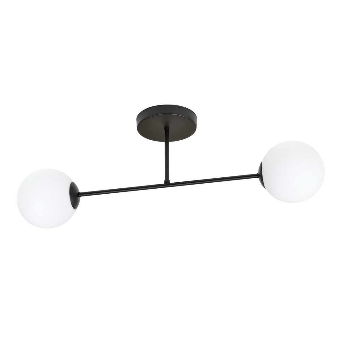 ROMA 2 – Minimalistische plafondlamp met opaalglas voor moderne interieurs