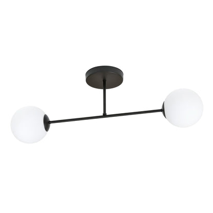 ROMA 2 – Minimalistische plafondlamp met opaalglas voor moderne interieurs