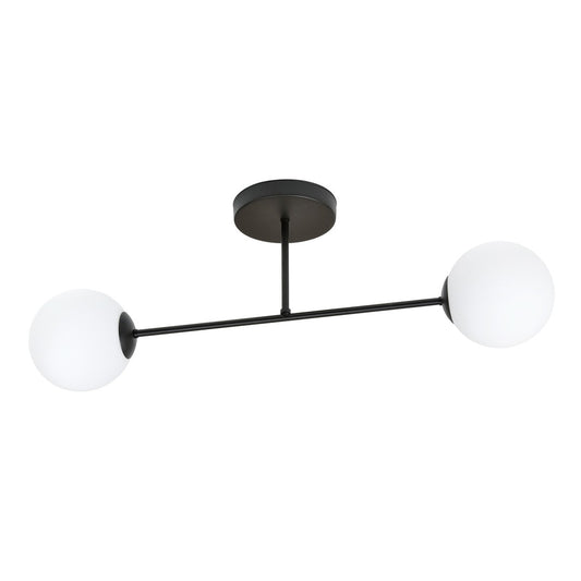 ROMA 2 – Minimalistische plafondlamp met opaalglas voor moderne interieurs