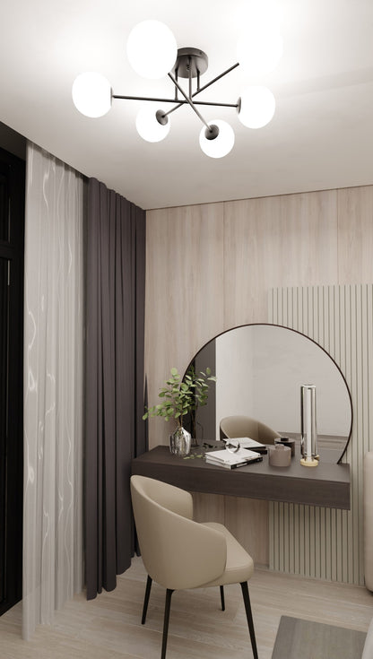 ROMA 6 – Strakke plafondlamp met modern karakter voor elk interieur