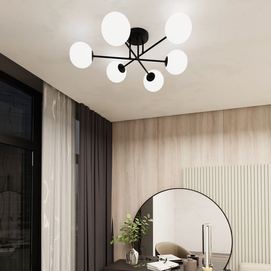 ROMA 6 – Strakke plafondlamp met modern karakter voor elk interieur