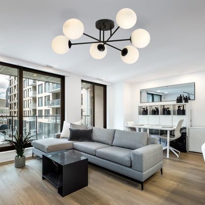 ROMA 6 – Strakke plafondlamp met modern karakter voor elk interieur