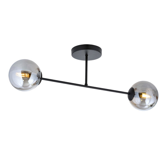 ROMA 2 – Minimalistische plafondlamp met stijlvol grafietdesign voor moderne interieurs