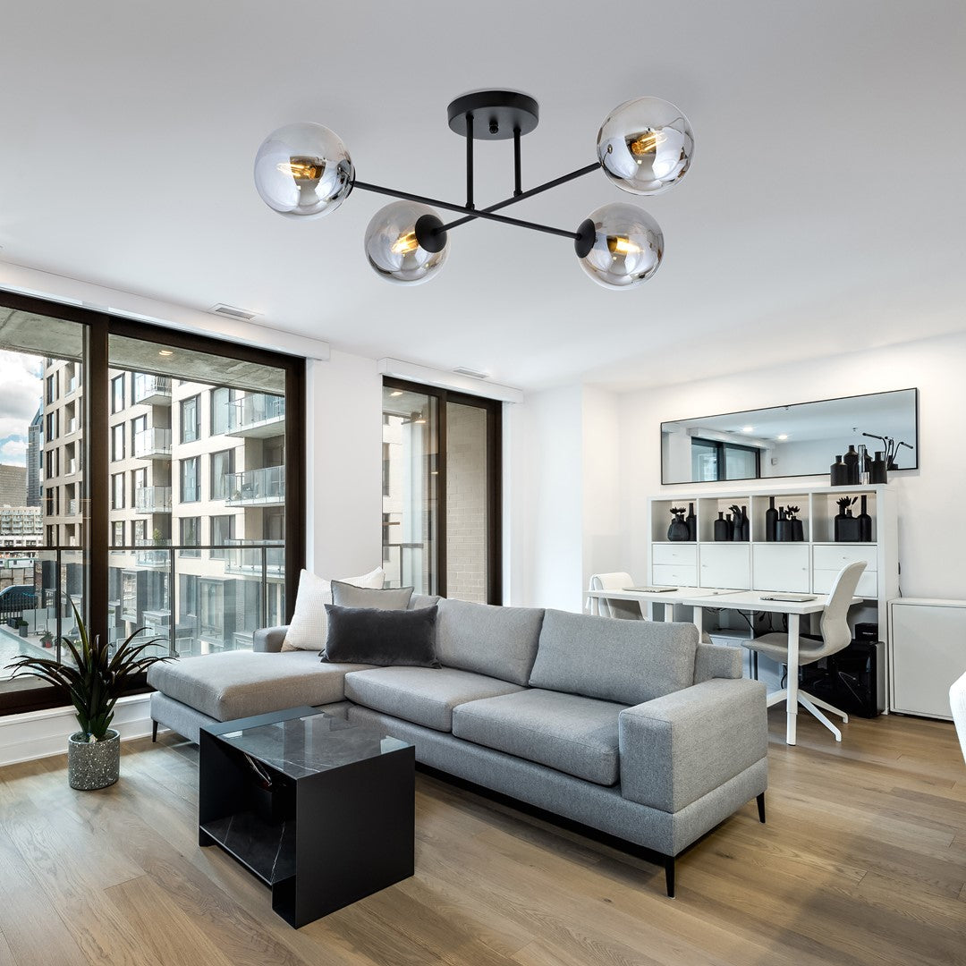 ROMA 4 – Minimalistische plafondlamp voor moderne elegantie en optimale verlichting