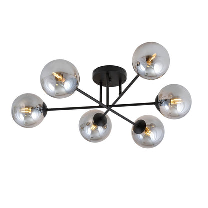 ROMA 6 – Minimalistische plafondlamp met zes spots voor krachtige lichtverspreiding