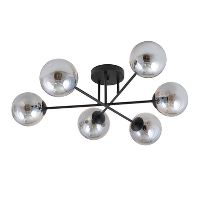 ROMA 6 – Minimalistische plafondlamp met zes spots voor krachtige lichtverspreiding