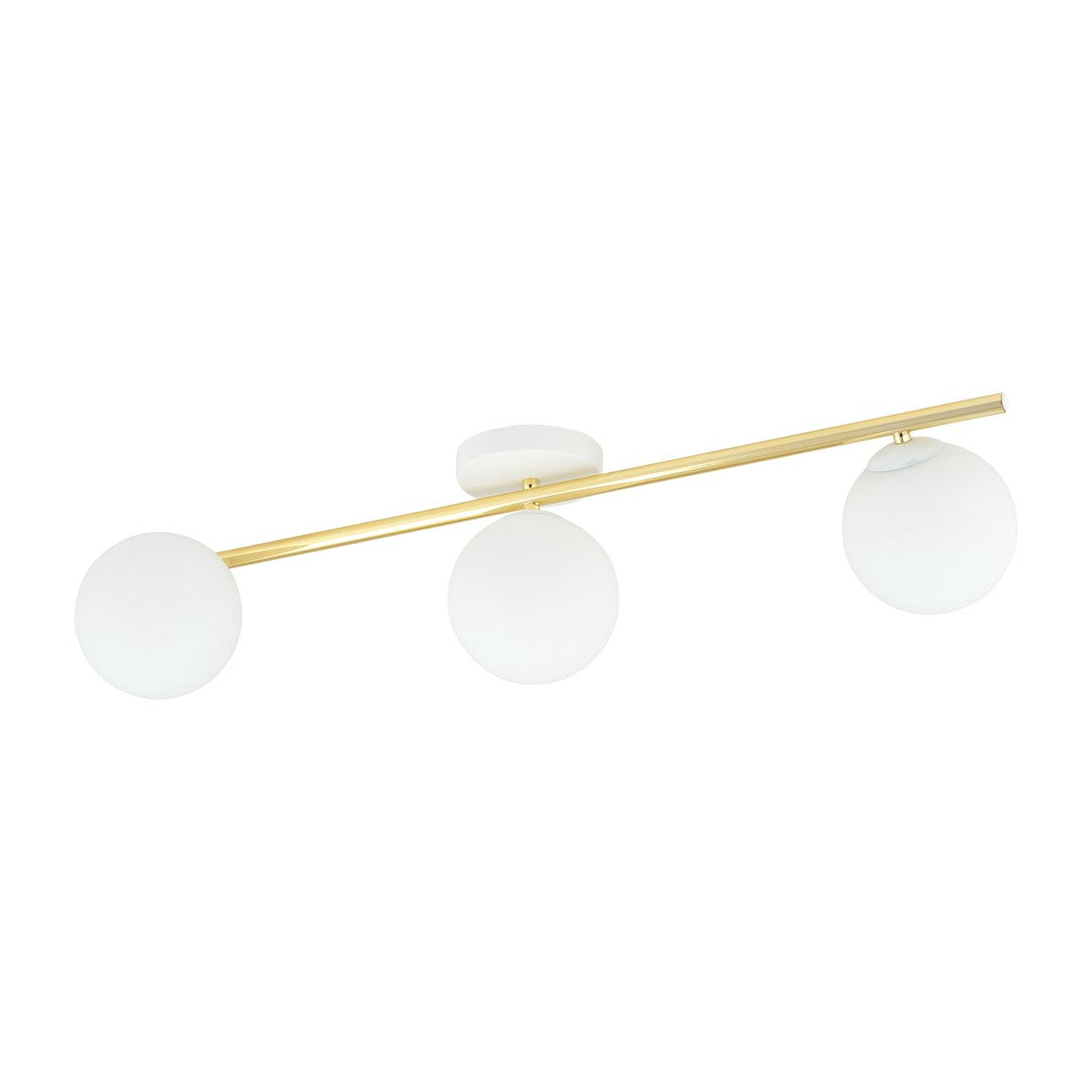 SPLENDI 3 – Glamoureuze plafond inbouwlamp met elegante gouden accenten