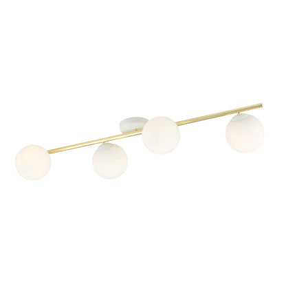 SPLENDI 4 – Glamoureuze plafondlamp met elegante gouden accenten